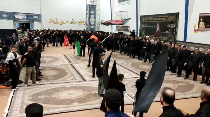 جلوه‌هایی از عزاداری دانشگاهیان دانشگاه ارومیه در شب عاشورای حسینی