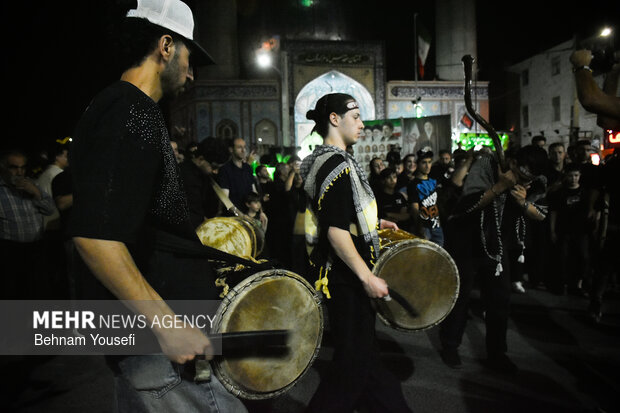 مراسم عزاداری شب عاشورا در شهرستان خمین