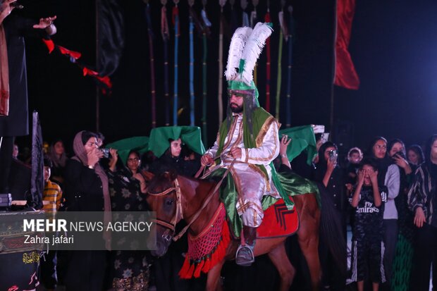 مراسم نمادین حنابندان حضرت قاسم علیه السلام در  بندرعباس
