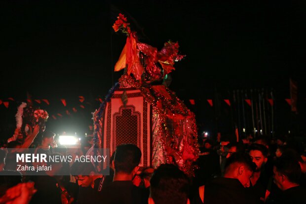 مراسم نمادین حنابندان حضرت قاسم علیه السلام در  بندرعباس