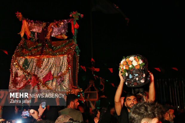 مراسم نمادین حنابندان حضرت قاسم علیه السلام در  بندرعباس