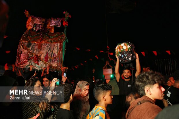 مراسم نمادین حنابندان حضرت قاسم علیه السلام در  بندرعباس