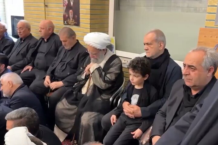 حضور مسعود پزشکیان در تبریز و عزاداری در روز عاشورا