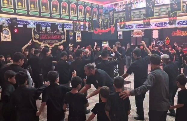 اقامه باشکوه عزای عاشورا در آب‌پخش
