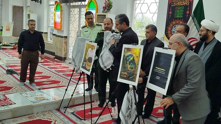 رونمایی از آثار هنری با موضوع شهدای اقتدار در آستانه اشرفیه