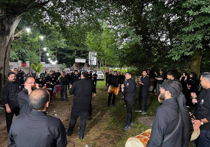 آیین دمام زنی در روستای راسته کنار فومن