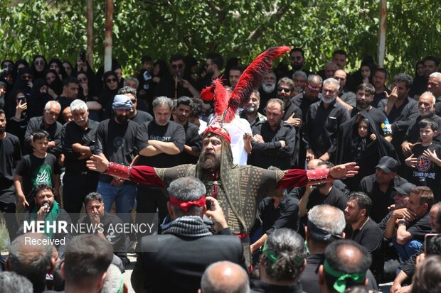 آیین عزاداری روز عاشورا در روستای کرمجگان قم