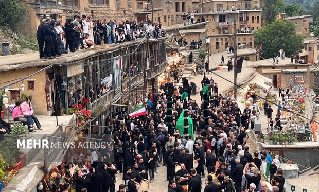آیین سنتی خیمه سوزان عصر عاشورا در ماسوله