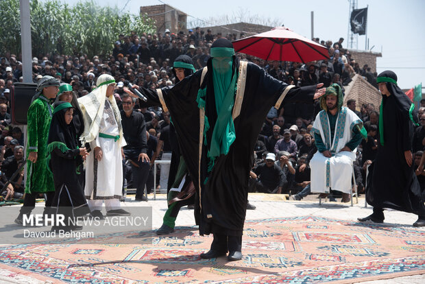 تعزیه خوانی در روستای «فدیشه» نیشابور