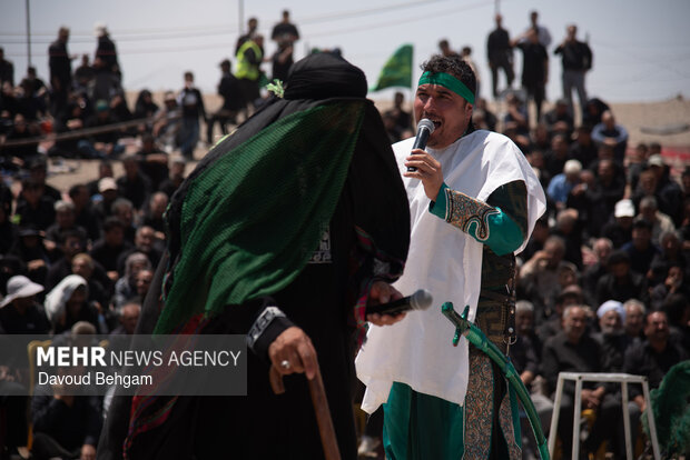 تعزیه خوانی در روستای «فدیشه» نیشابور