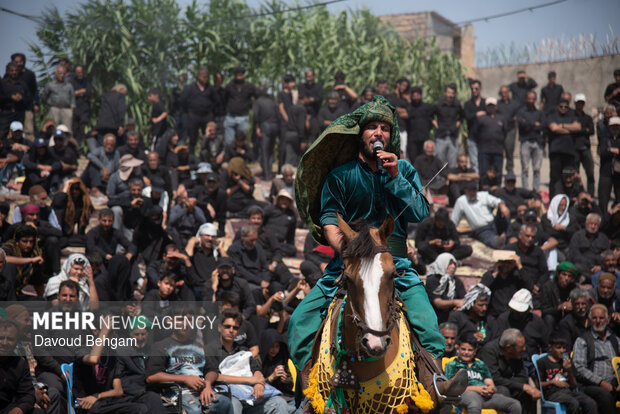تعزیه خوانی در روستای «فدیشه» نیشابور