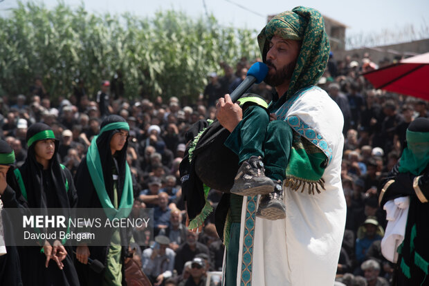 تعزیه خوانی در روستای «فدیشه» نیشابور