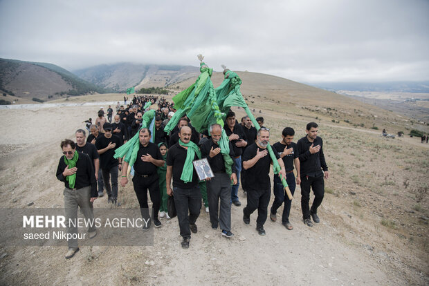 مراسم عزاداری روز عاشورا روستای گنجه رودبار