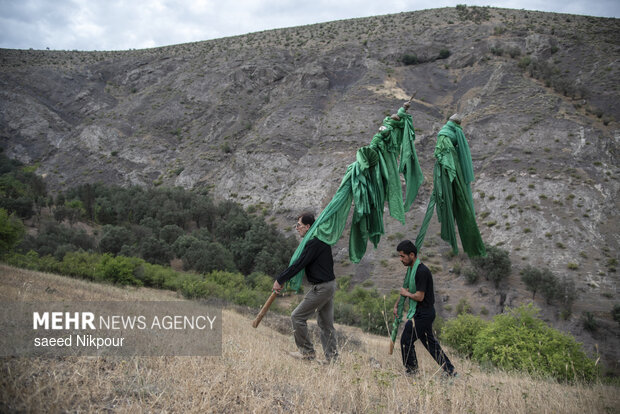 مراسم عزاداری روز عاشورا روستای گنجه رودبار