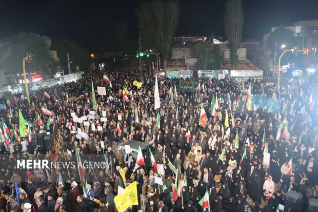 مراسم شام غریبان شهدای دشت کربلا در اردبیل