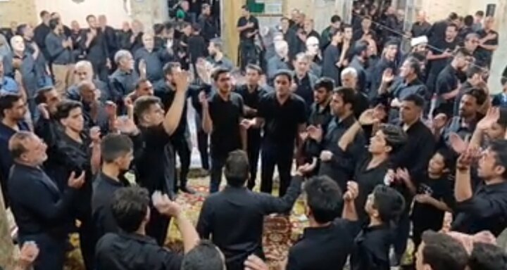 مراسم شام غریبان حسینی در بهاباد