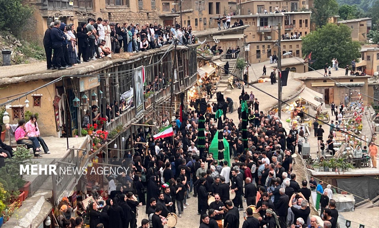 آیین سنتی خیمه سوزان عصر عاشورا در ماسوله
