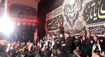 آیین شام غریبان در حسینیه اعظم زنجان