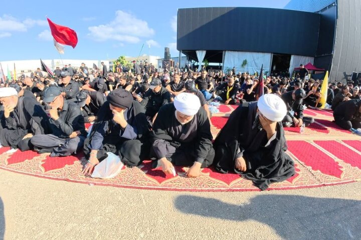 آغاز مراسم بزرگداشت عاشورا در مرقد سید حسن نصرالله +تصاویر