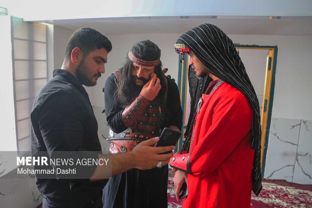 آئین سنتی شبیه‌خوانی در روستای «تپه‌باشی» شهرستان گرمی