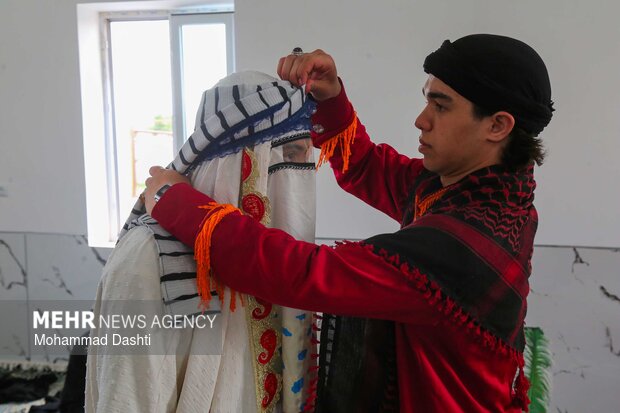 آئین سنتی شبیه‌خوانی در روستای «تپه‌باشی» شهرستان گرمی