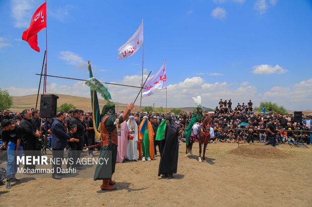 آئین سنتی شبیه‌خوانی در روستای «تپه‌باشی» شهرستان گرمی