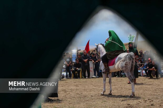 آئین سنتی شبیه‌خوانی در روستای «تپه‌باشی» شهرستان گرمی