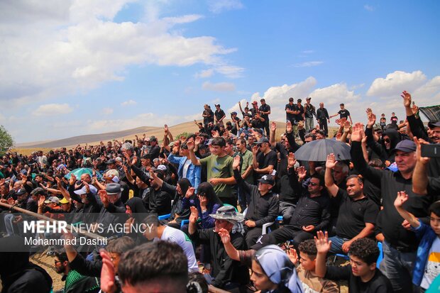 آئین سنتی شبیه‌خوانی در روستای «تپه‌باشی» شهرستان گرمی