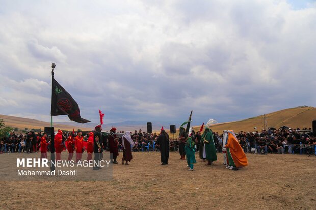 آئین سنتی شبیه‌خوانی در روستای «تپه‌باشی» شهرستان گرمی