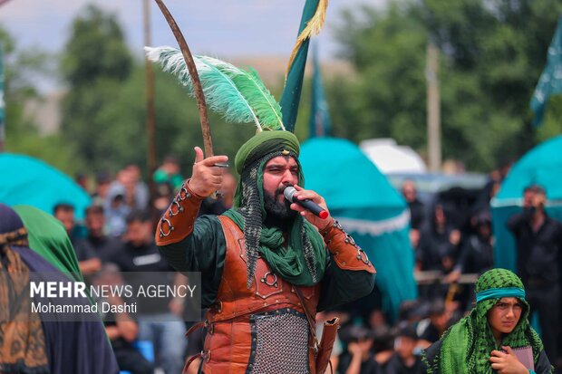 آئین سنتی شبیه‌خوانی در روستای «تپه‌باشی» شهرستان گرمی