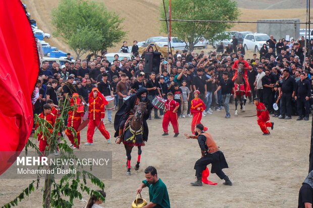 آئین سنتی شبیه‌خوانی در روستای «تپه‌باشی» شهرستان گرمی