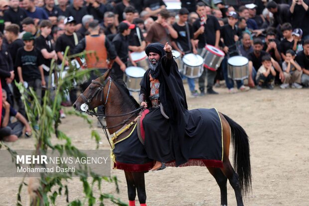 آئین سنتی شبیه‌خوانی در روستای «تپه‌باشی» شهرستان گرمی