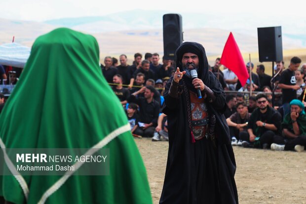 آئین سنتی شبیه‌خوانی در روستای «تپه‌باشی» شهرستان گرمی