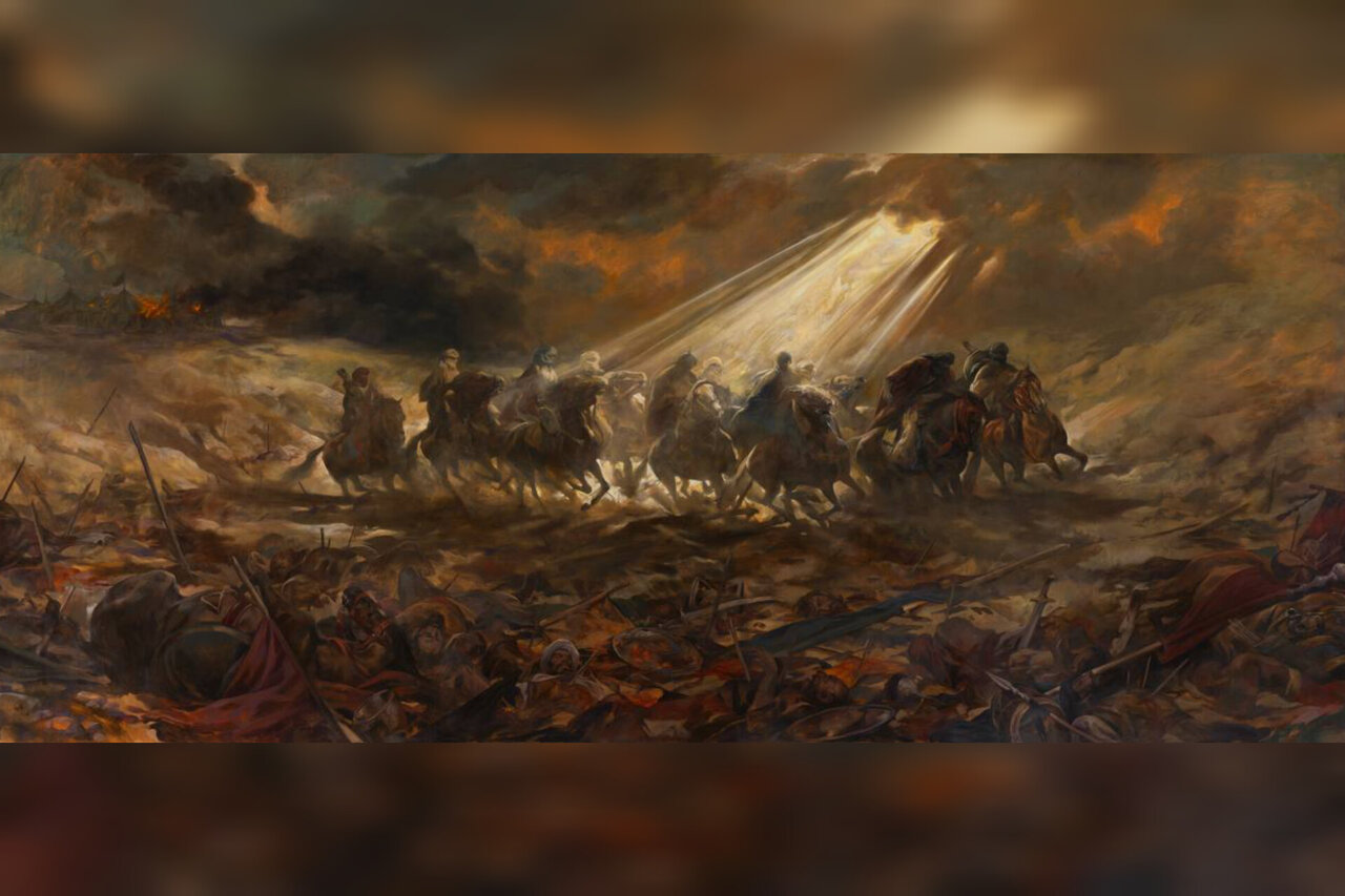 «نعل و عرش» اثر حسن روحالامین رونمایی شد؛ نمایی از لحظه پایانی عاشورا – خبرگزاری مهر | اخبار ایران و جهان «نعل و عرش» اثر حسن روحالامین رونمایی شد؛ نمایی از لحظه پایانی عاشورا – خبرگزاری مهر | اخبار ایران و جهان