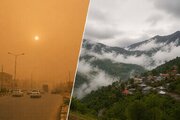 روز ناسالم گرد و خاکی در سمنان؛ از گرمای ۴۲ درجه گرمسار تا خنکی کالپوش