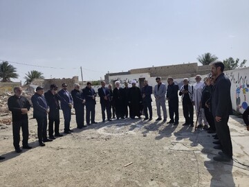 کلنگ‌زنی مدرسه ۶ کلاسه «شجره طیبه» در بنجار