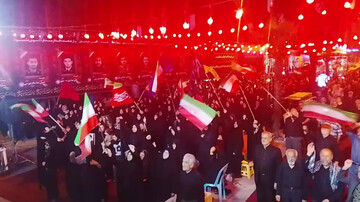 Pro-Islamic Establishment rally in Noshahr