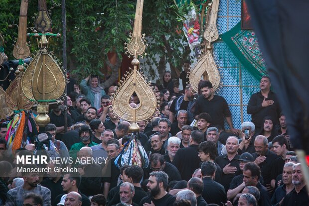 آیین نخل گردانی یازدهم محرم در شاهرود