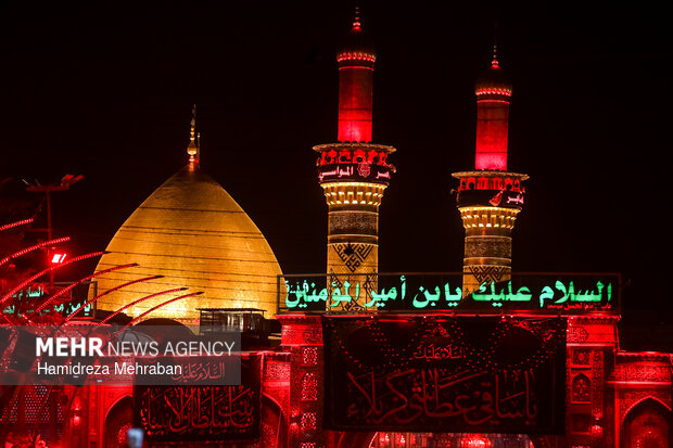 شام غریبان حسینی در کربلای معلی