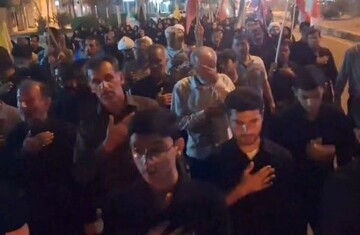 راهپیمایی شبانه مردم انقلابی آبدان