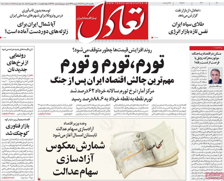 روزنامه‌های اقتصادی ۷ تیر