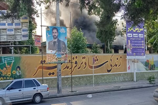 آتش‌سوزی در انبار دارو بیمارستان «شهدای عشایر» خرم‌آباد