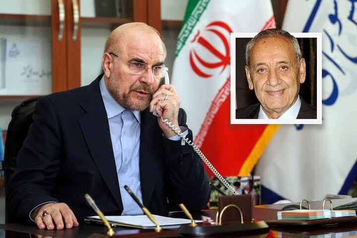 قاليباف ونبيه بري یجریان اتصالاً هاتفياً