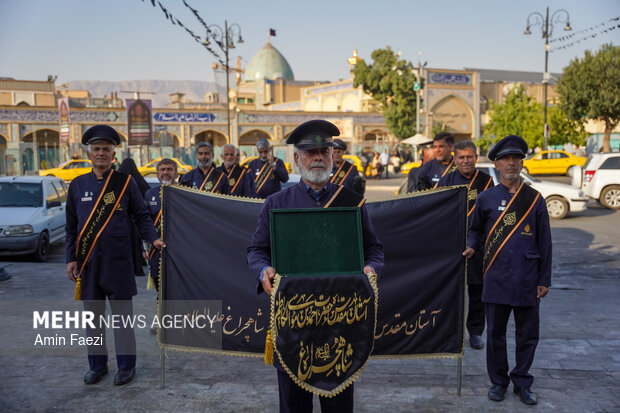 پیاده روی علمای شیراز در ۱۳ محرم