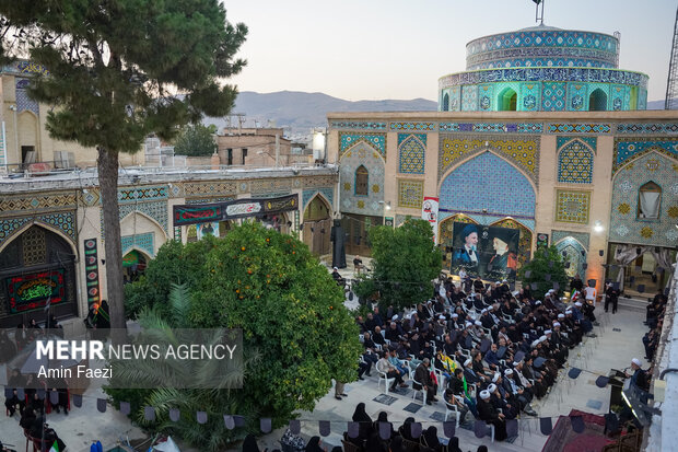 پیاده روی علمای شیراز در ۱۳ محرم