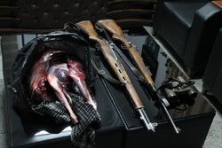 کشف لاشه کل منطقه شکار ممنوع خنار سرخه؛ ۳ شکارچی دستگیر شدند
