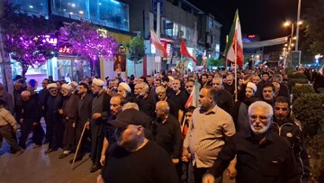 مردم نکا ایستاده پای ایران