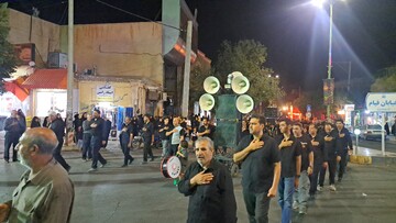 عزاداری شب هفتم شهادت امام حسین(ع) در اردستان