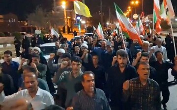 راهپیمایی شبانه مردم انقلابی آبدان