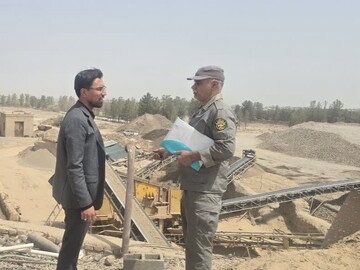 پلمب دو واحد شن و ماسه متخلف در بهاباد
